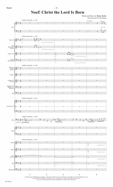 Noel! Christ the Lord Is Born - Orchestral Score and CD with Printable Parts