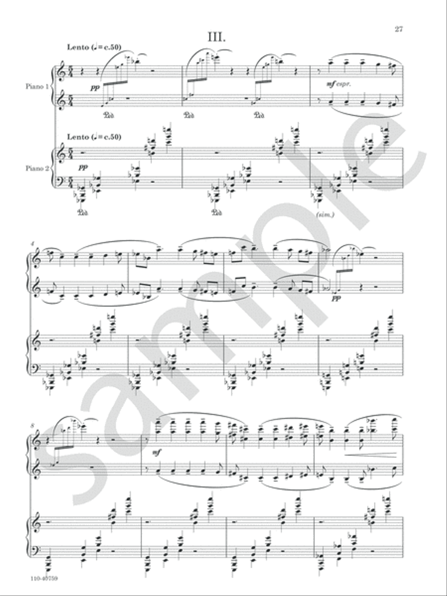 Three Lullabies Chamber Music scores gallery preview page 10