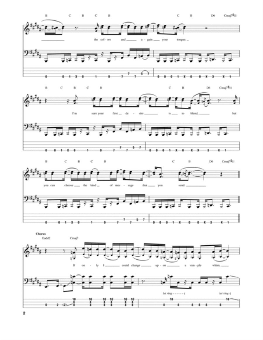 Chameleon Chameleon Guitar Tablature scores gallery preview page 2