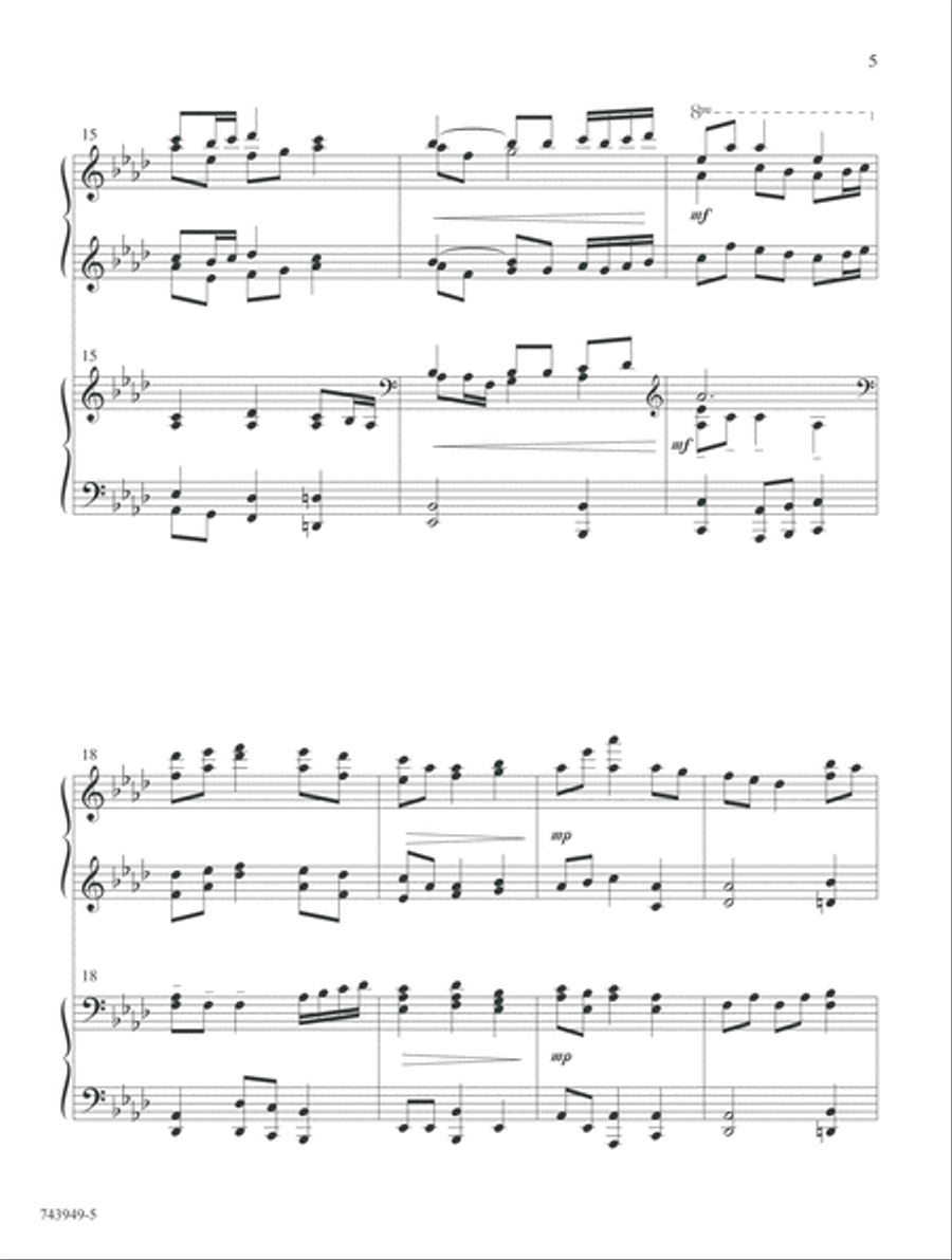 The Glories of My God and King (Digital Delivery) Piano Duet scores gallery preview page 5