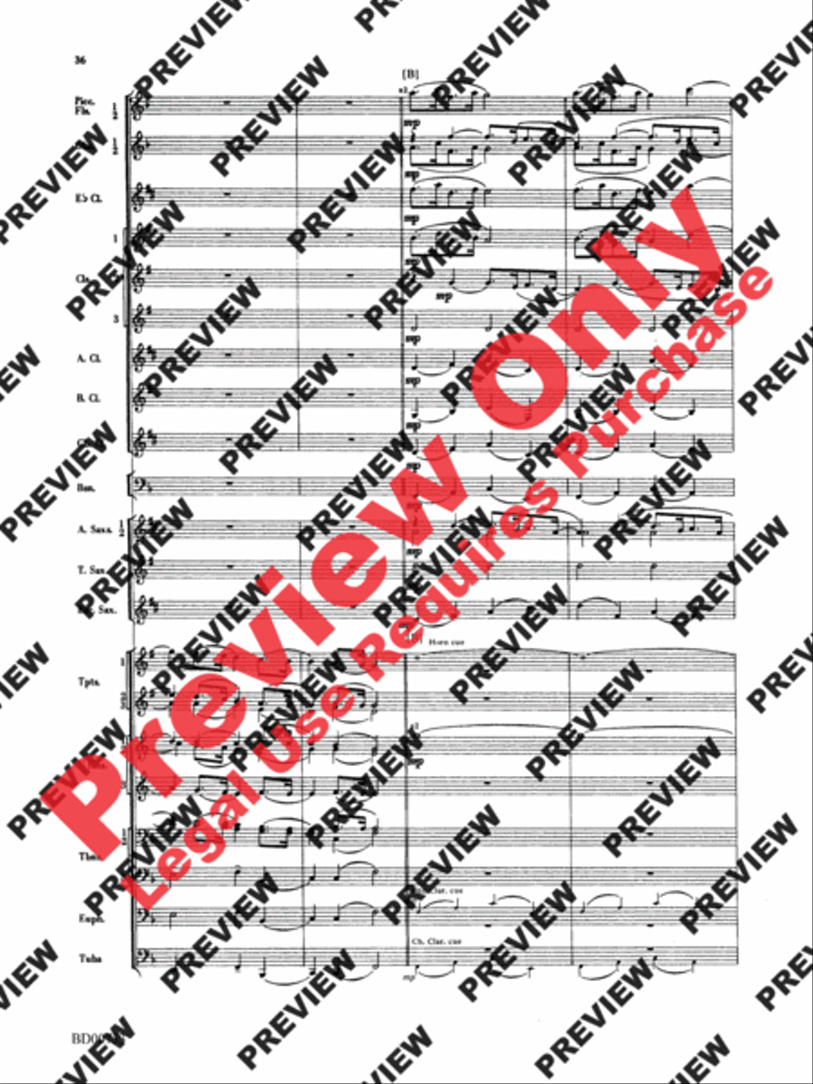 Water Music Suite Water Music Suite Concert Band scores gallery preview page 36