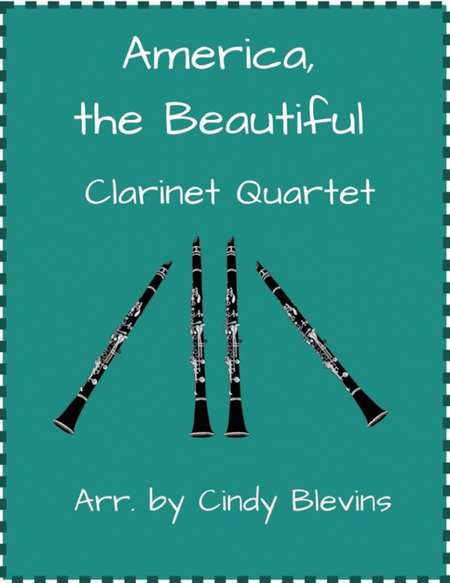America, the Beautiful, for Clarinet Quartet image number null