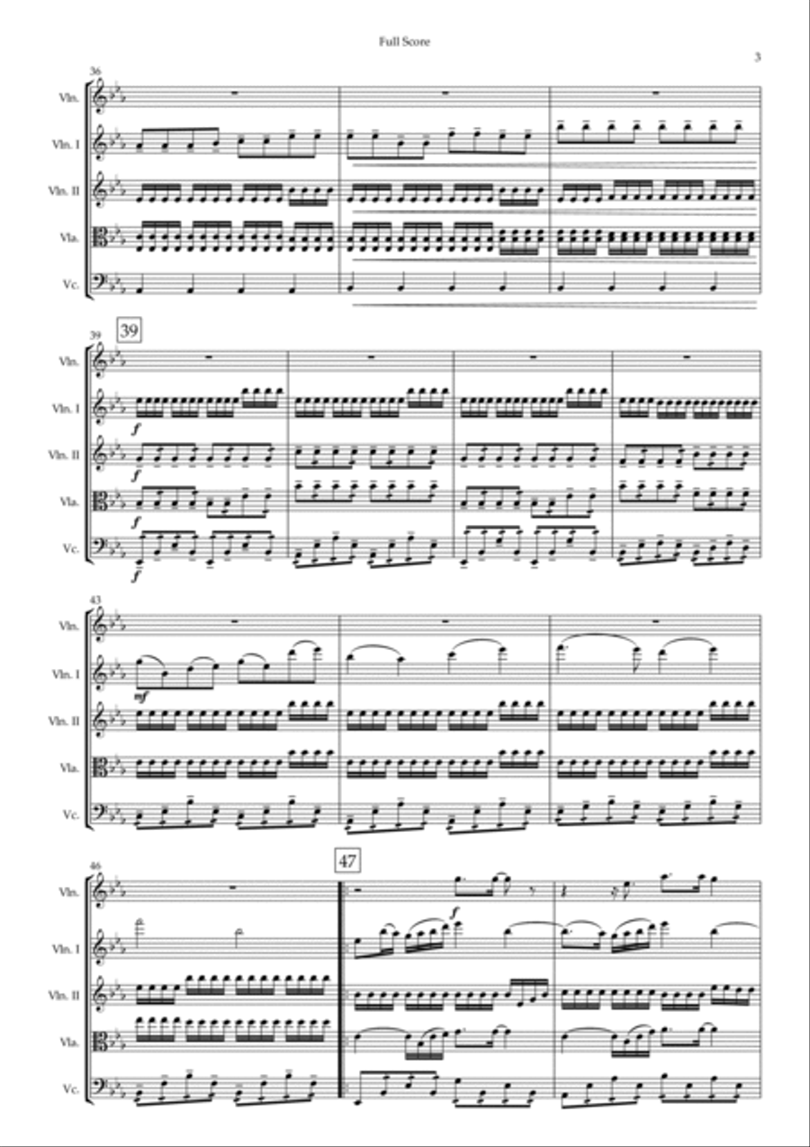 Fix You String Quintet scores gallery preview page 3