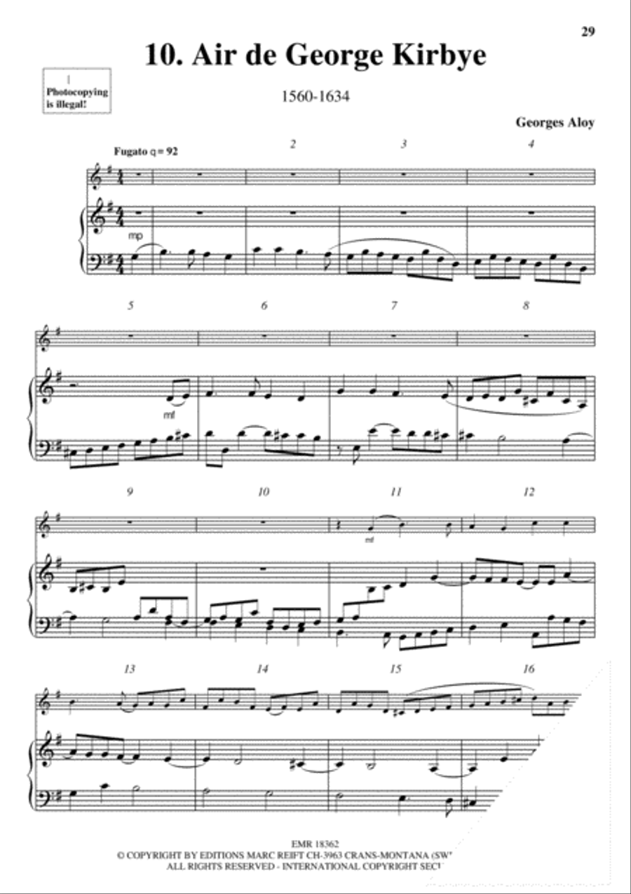 10 Preludes sur des airs anciens Violin Solo scores gallery preview page 12