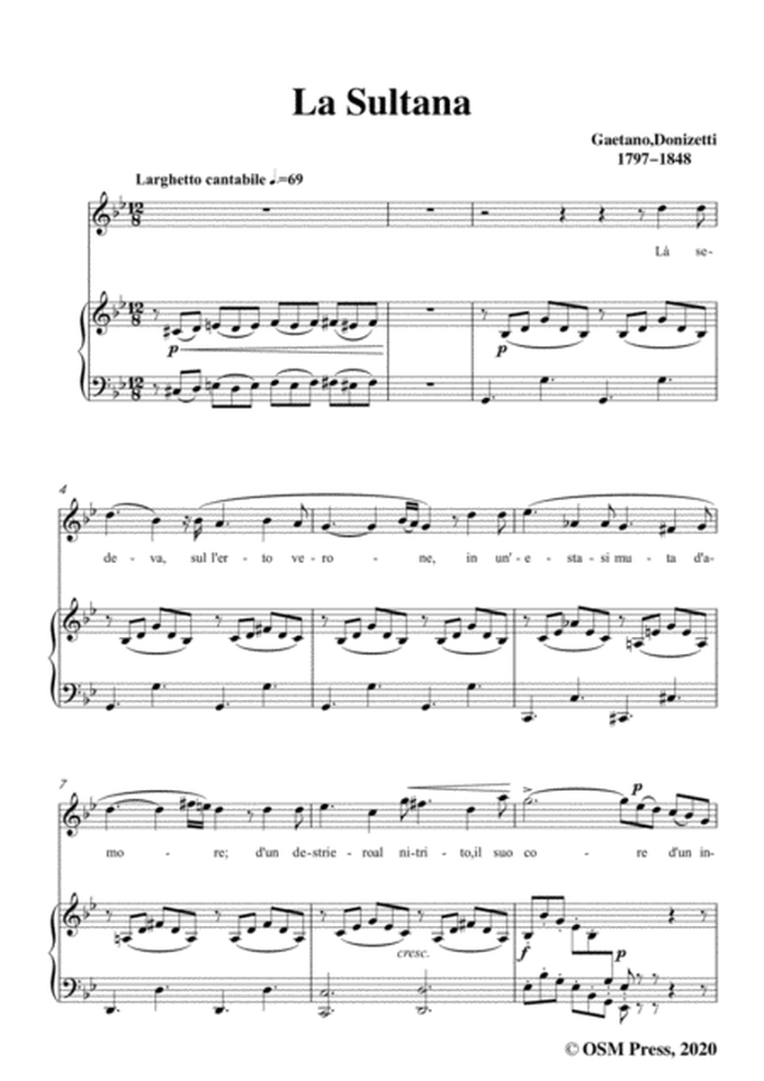 Donizetti-La Sultana,in g minor,for Voice and Piano
