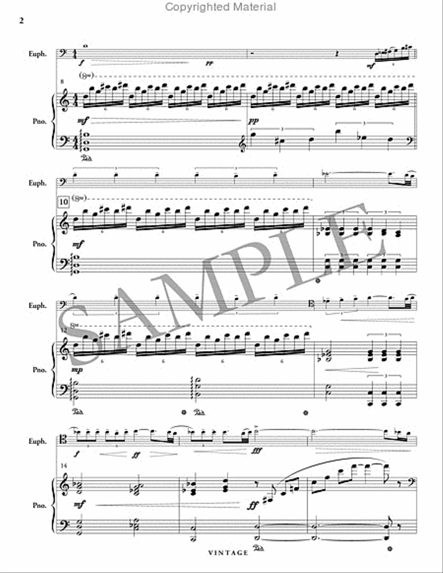 Vintage (piano reduction) Baritone Horn TC scores gallery preview page 3