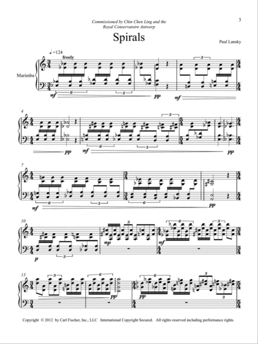 Spirals Marimba scores gallery preview page 2