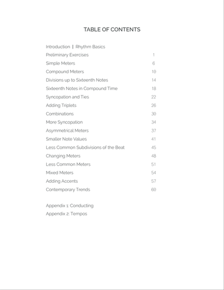 Rhythm Workbook for Ensemble Players by Dr. Kathy Bundock Moore Piano, Vocal, Guitar scores gallery preview page 2