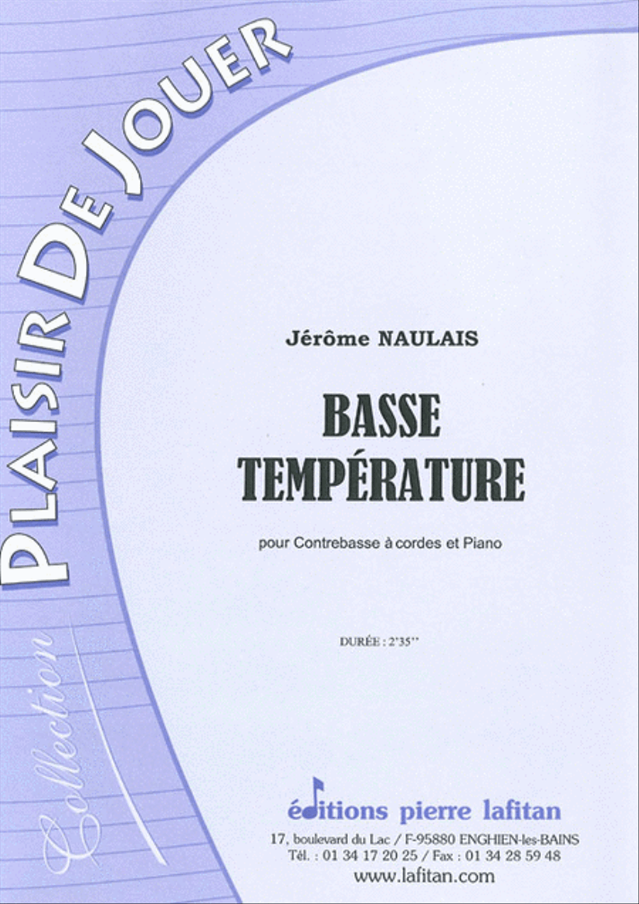 Basse Température Double Bass scores gallery preview page 1