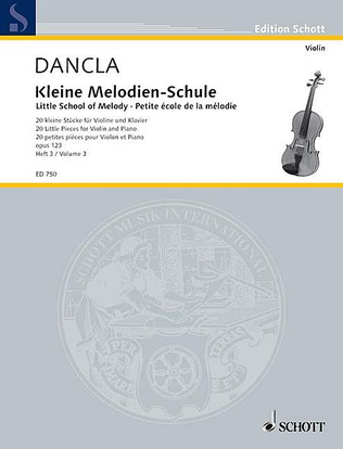 Book cover for Little School of Melody, Op. 123