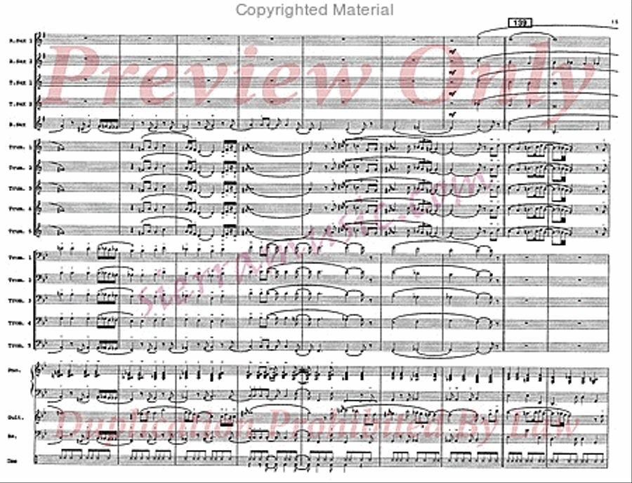 Every Summer Night Big Band scores gallery preview page 16