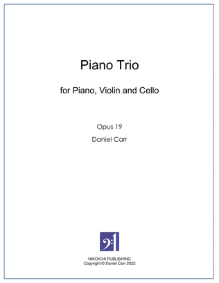 Book cover for Piano Trio for Violin, Cello and Piano - Opus 19