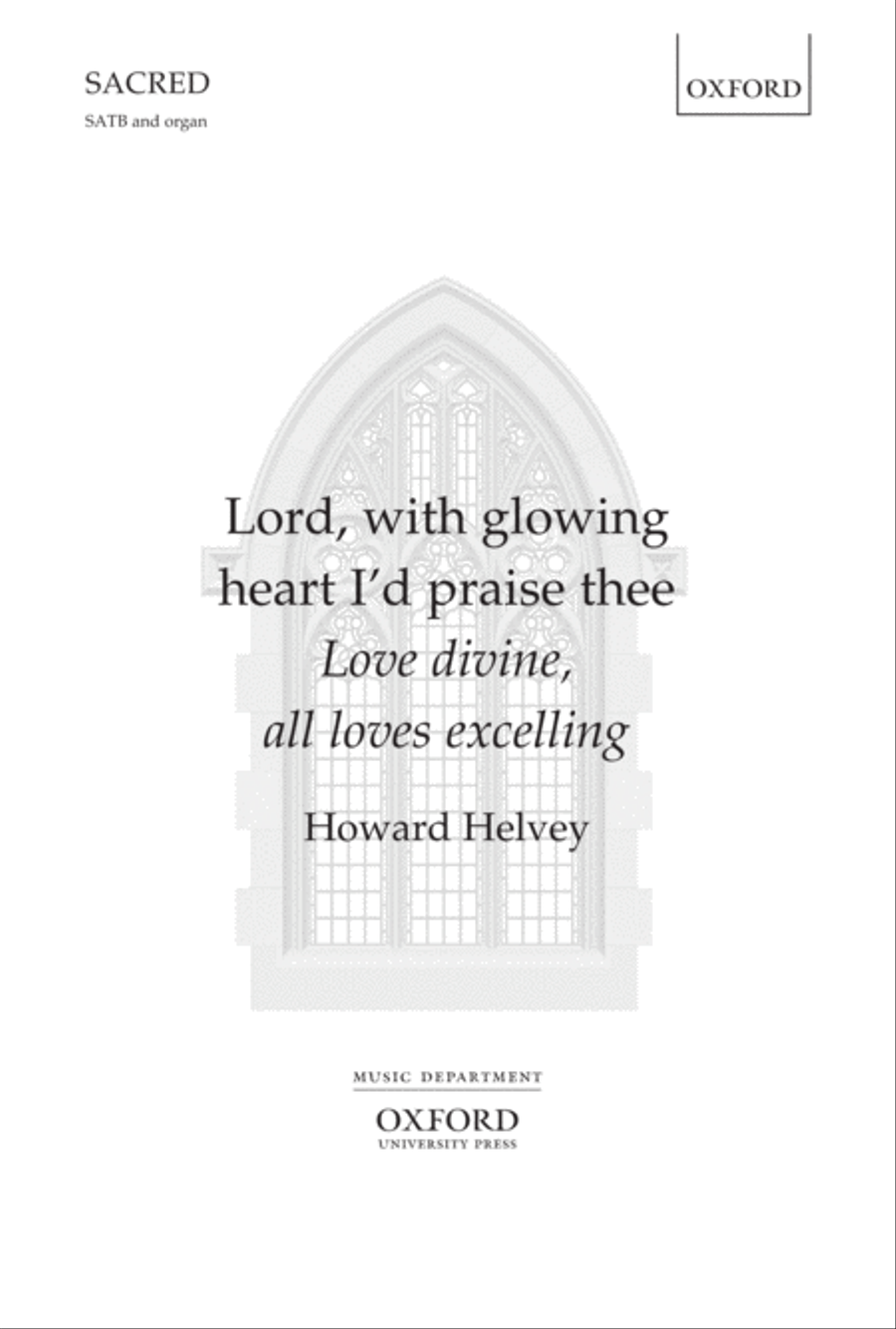 Lord, with glowing heart I'd praise thee 4-Part scores gallery preview page 1