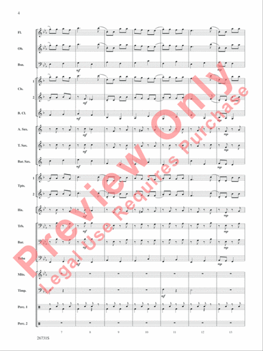 Christmastime in Russia Christmastime in Russia Concert Band scores gallery preview page 5