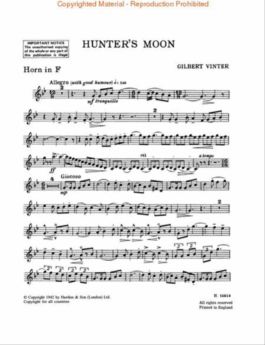 Hunter's Moon Orchestra scores gallery preview page 4