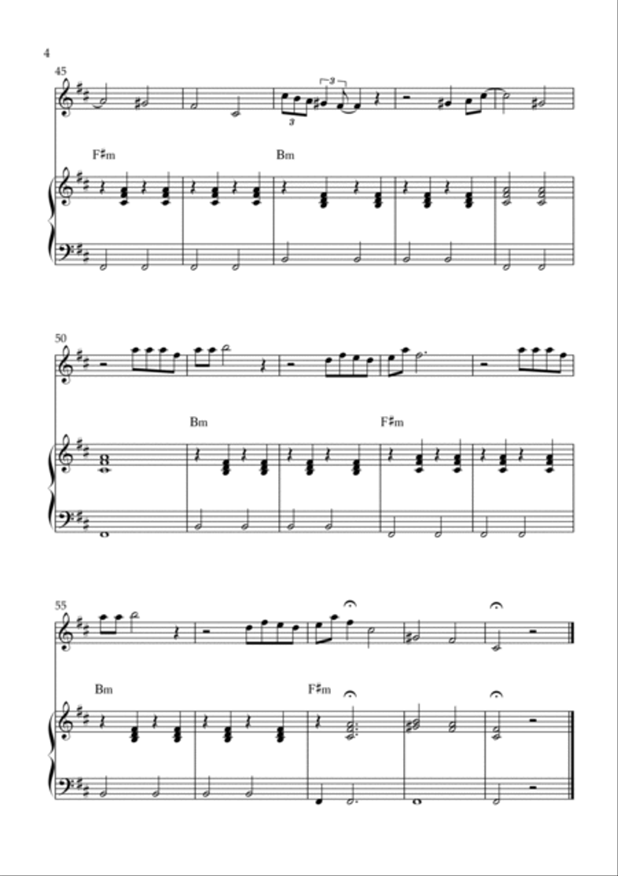 Hotline Bling Violin Solo scores gallery preview page 4