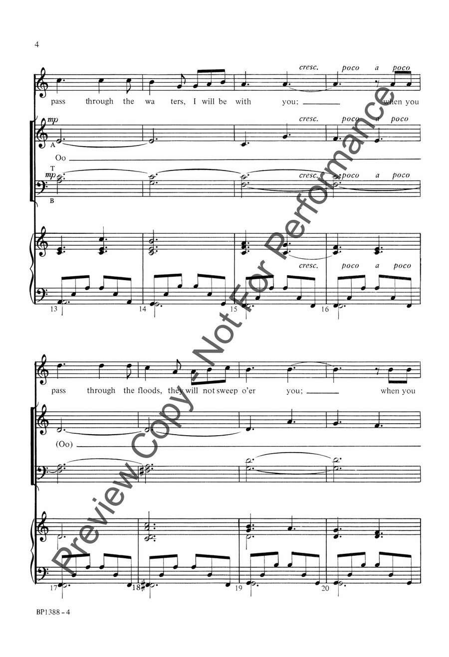 Be Not Afraid 4-Part scores gallery preview page 4