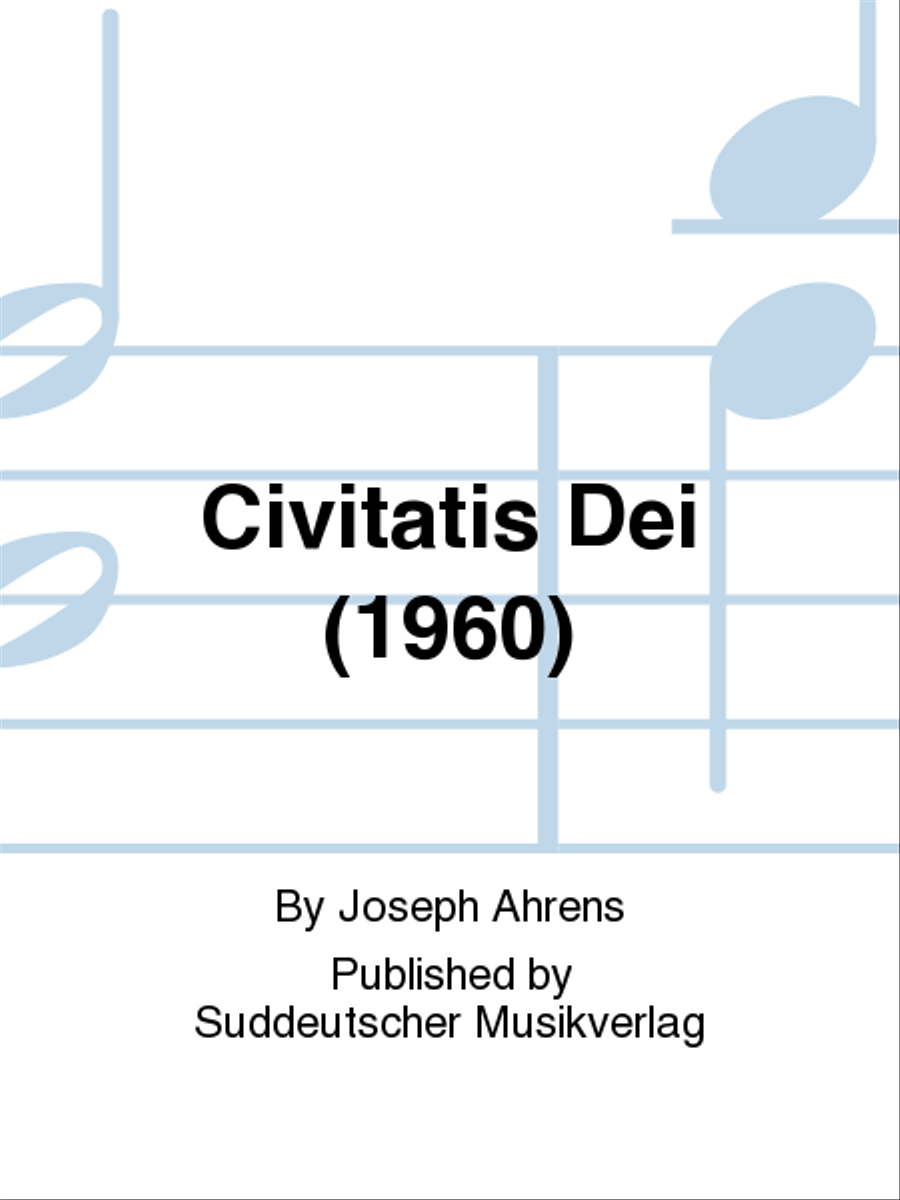 Civitatis Dei (1960) Organ scores gallery preview page 1