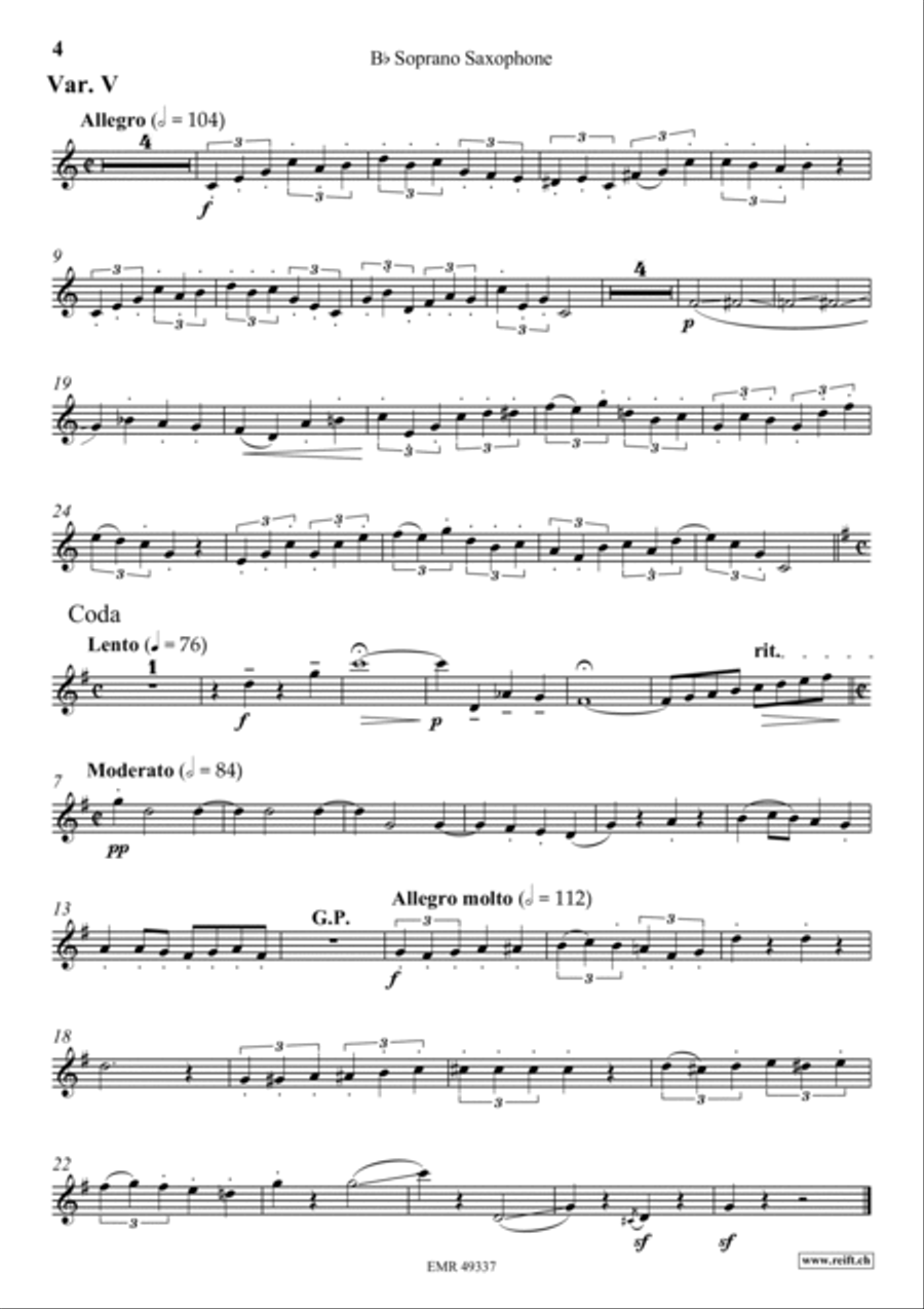 Zurcher Marsch Zurcher Marsch Soprano Saxophone scores gallery preview page 5