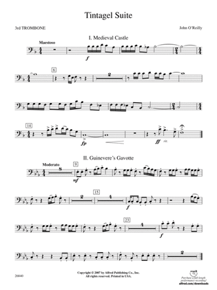 Tintagel Suite: 3rd Trombone