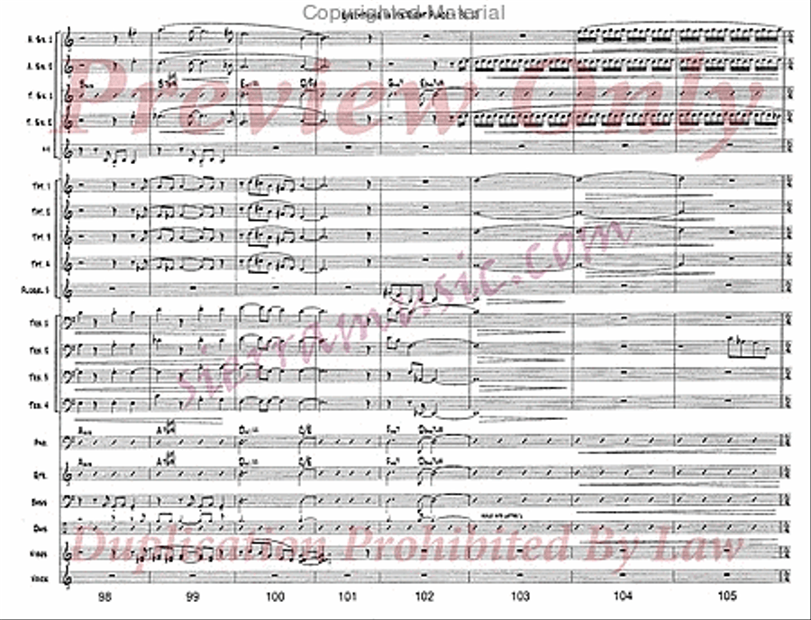 Everything In Its Right Place Jazz Ensemble scores gallery preview page 16
