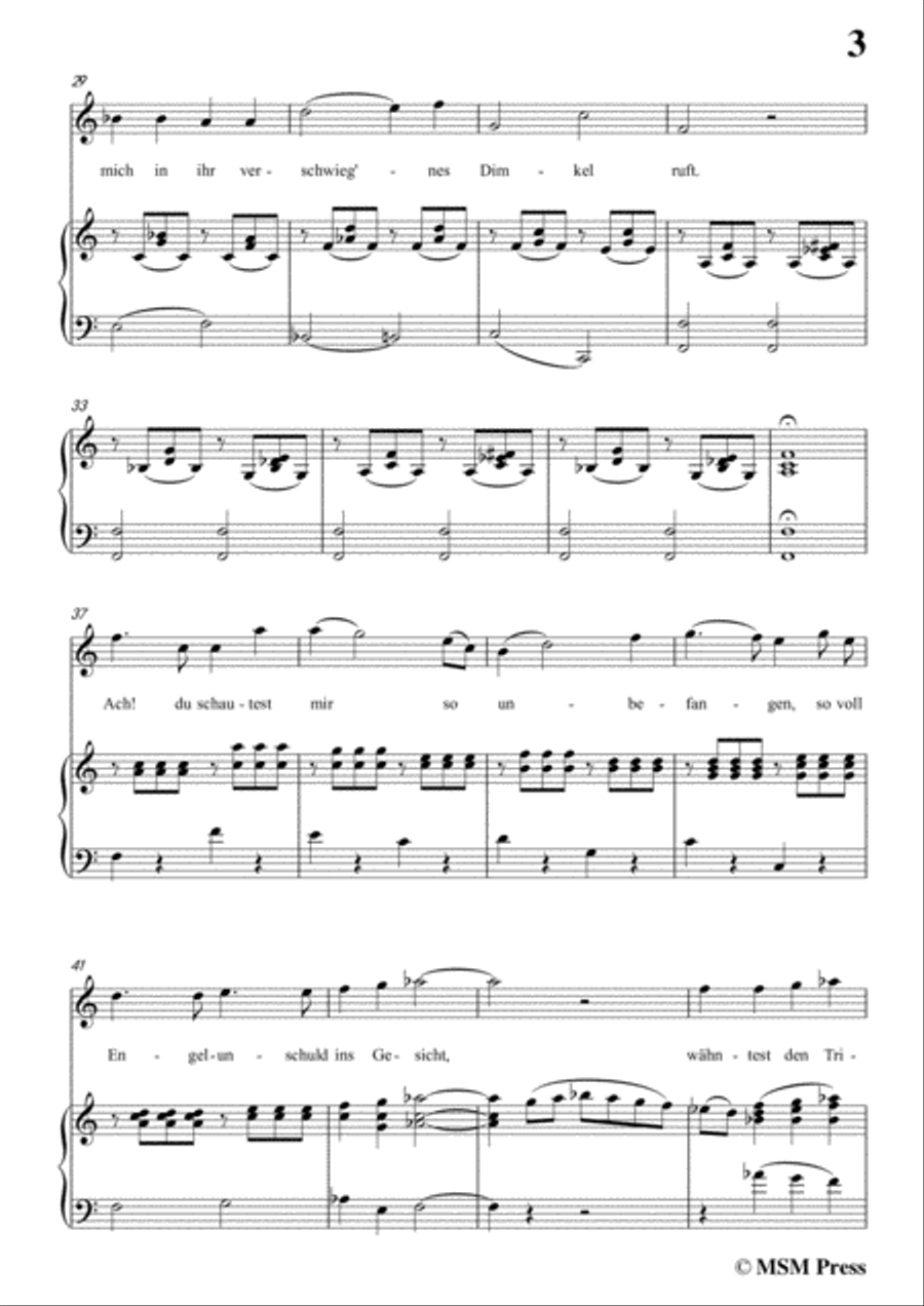 Schubert-Julius an Theone,in a minor,for Voice&Piano Voice scores gallery preview page 5