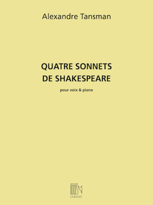 Book cover for Quatre Sonnets de Shakespeare
