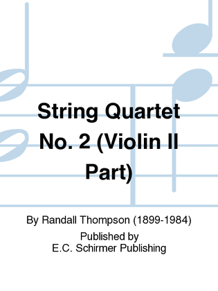 Book cover for String Quartet No. 2 (Violin II Part)
