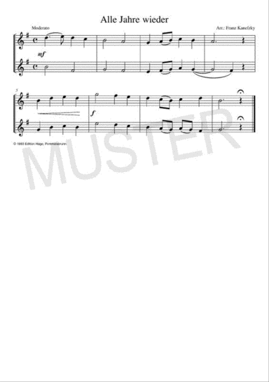 Christmas Time Duets für 2 Querflöten Flute Duet scores gallery preview page 2