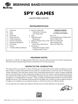 Book cover for Spy Games: Score