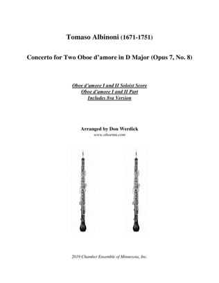 Concerto for Two Oboe d’amore in D Major, Op. 7 No. 8