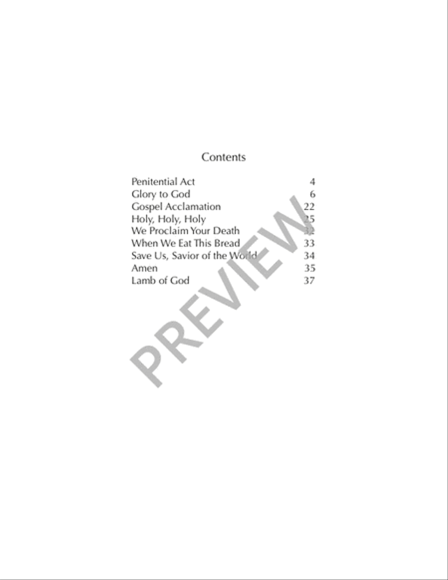 Missa Pacem (Full Score) Missa Pacem (Full Score) 4-Part scores gallery preview page 4