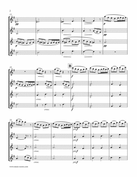 Morning Mood: Op.46, No.1: Sax Quartet image number null