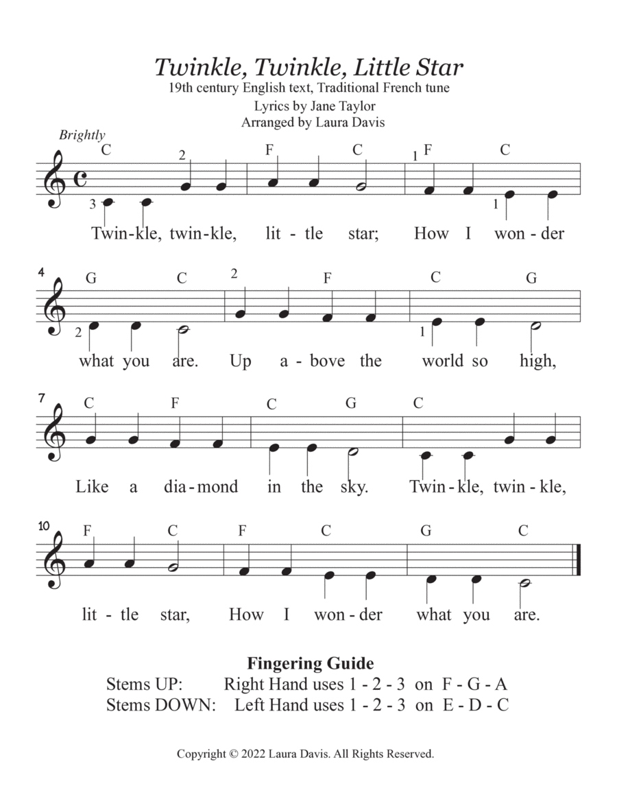 Twinkle twinkle little sale star piano song