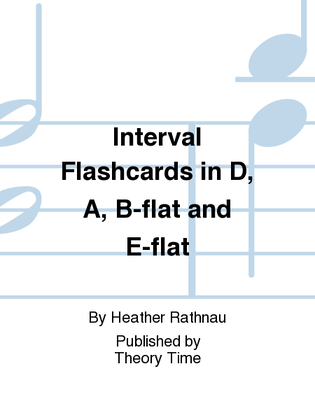 Interval Flashcards in D, A, B-flat and E-flat