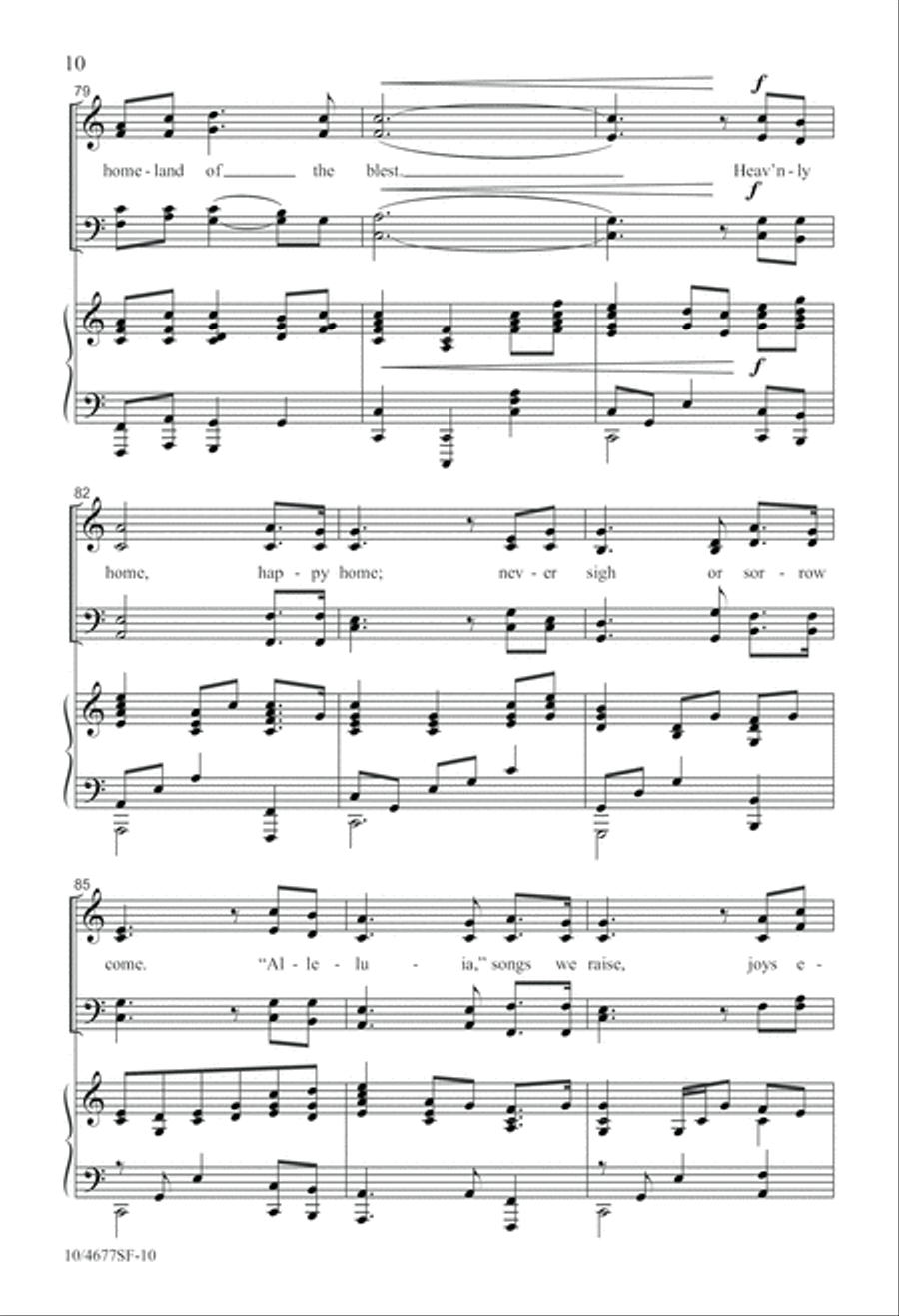 Heavenly Home 4-Part scores gallery preview page 10