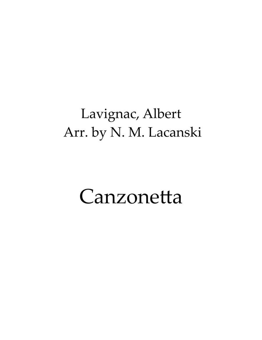 Canzonetta Woodwind Trio scores gallery preview page 1
