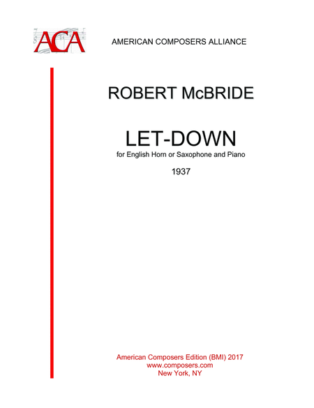 [McBride] Let-Down, Warm-Up