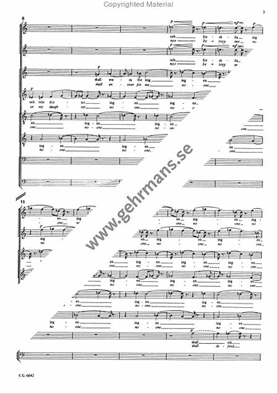 Tre elegier Tre elegier SSAATTBB scores gallery preview page 3