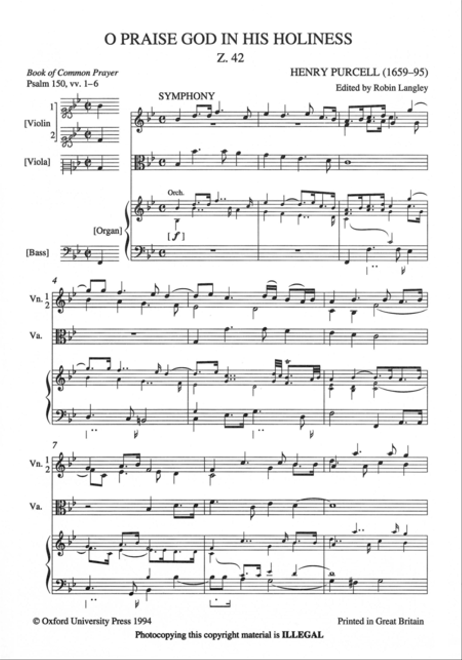 O Praise God in His Holiness 4-Part scores gallery preview page 2
