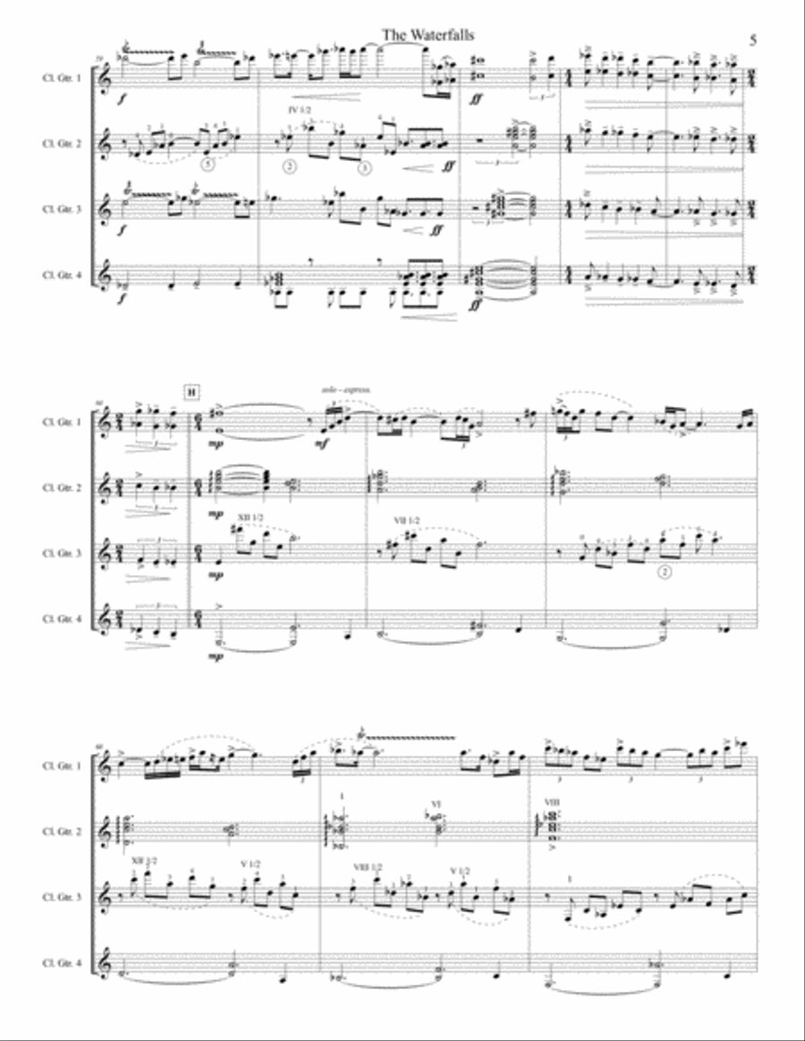 The Waterfalls Small Ensemble scores gallery preview page 5