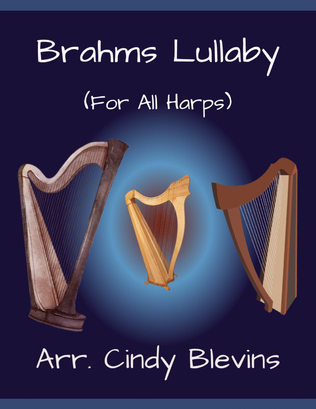 Book cover for Brahms Lullaby, for Lap Harp Solo