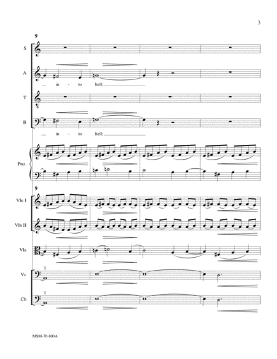 Serenade (Orchestra Score) Choir scores gallery preview page 4