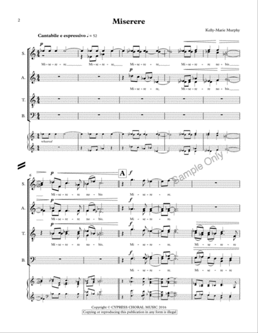 Miserere 4-Part scores gallery preview page 2