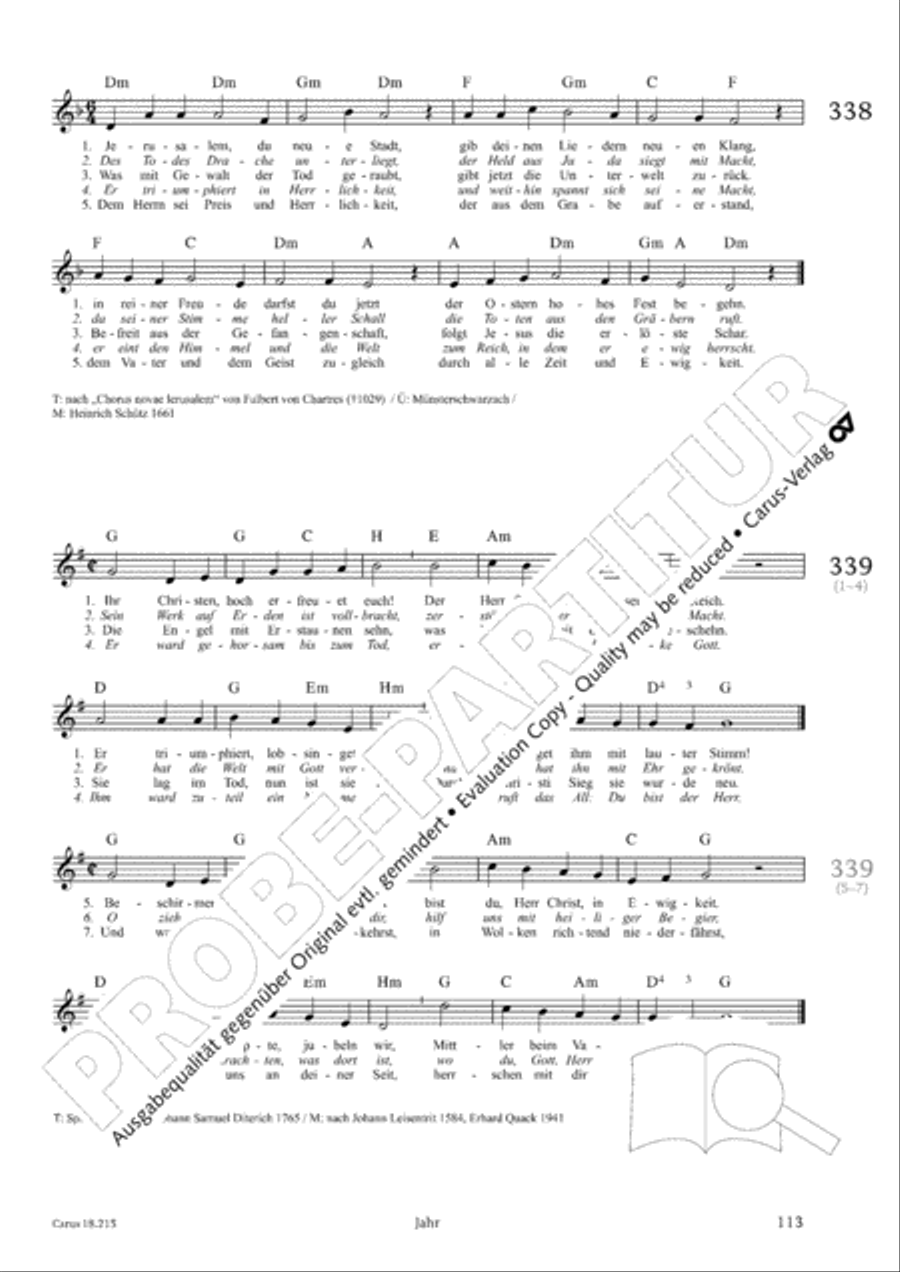 Gitarrenbuch zum Gotteslob Guitar scores gallery preview page 107