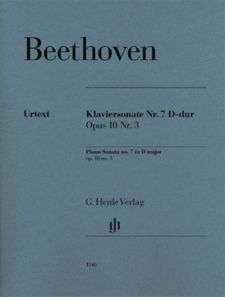 Book cover for Piano Sonata No. 7 in D Major, Op. 10, No. 3