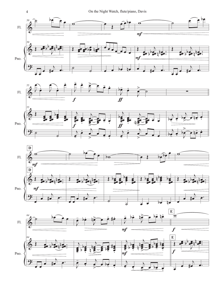 On the Night Watch for Beatbox Flute and Piano (Clifton Davis) Flute Solo scores gallery preview page 5