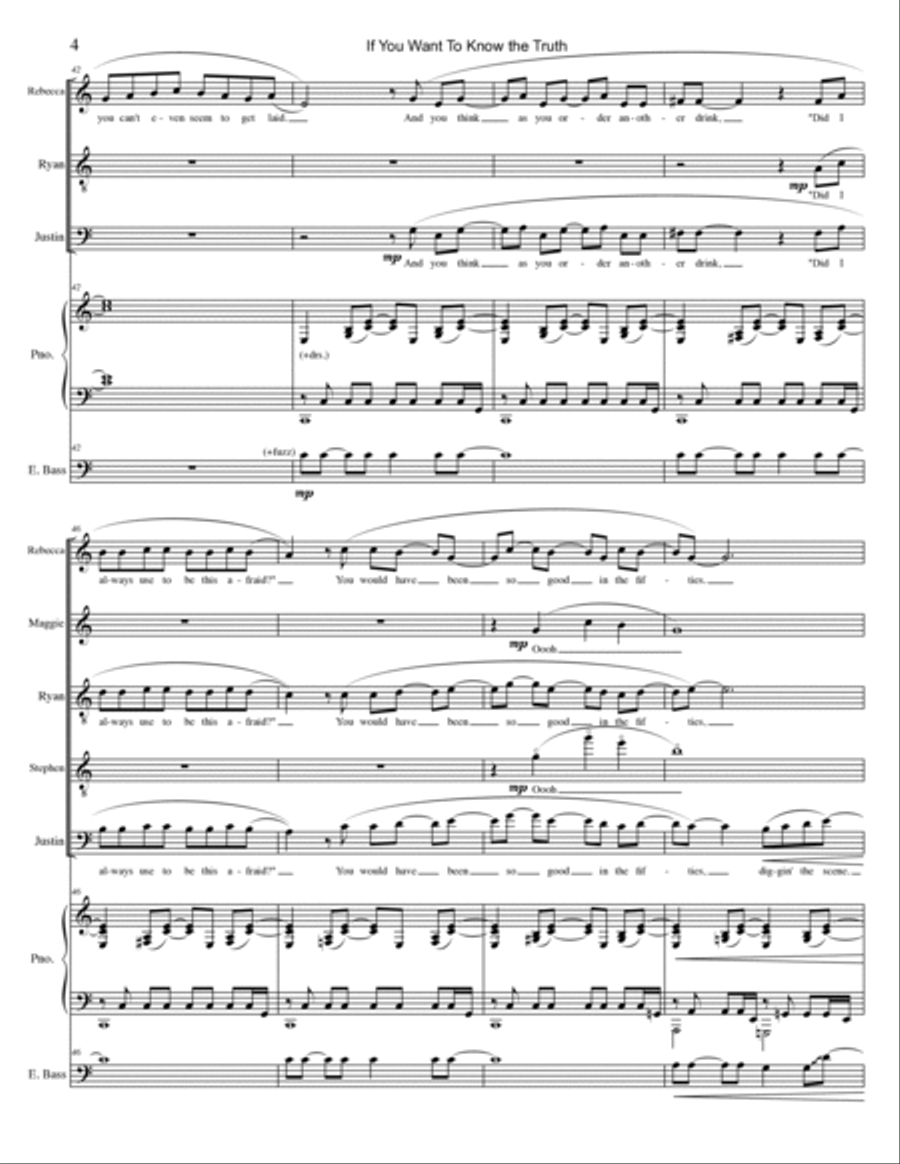 If You Want To Know the Truth Piano, Vocal, Guitar scores gallery preview page 4