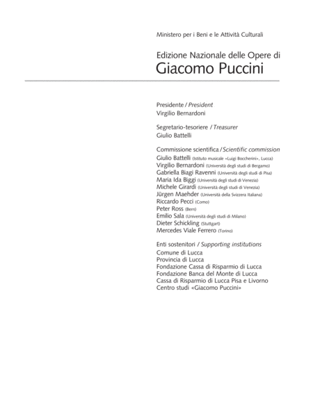 Edizione Nazionale delle Opere di Giacomo Puccini. II. Instrumental music; 2.1 Works for organ: Sonate, Versetti, Marce (vol. II/2)