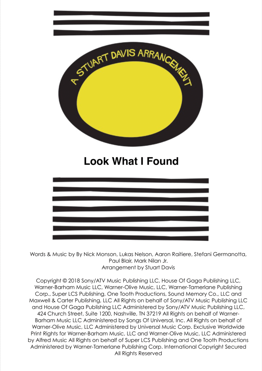 Look What I Found 4-Part scores gallery preview page 1